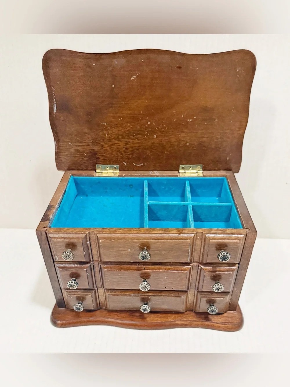 Vintage Wood Jewelry Box